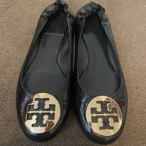 Tory Burch Minnie Ballet in Tory Navy